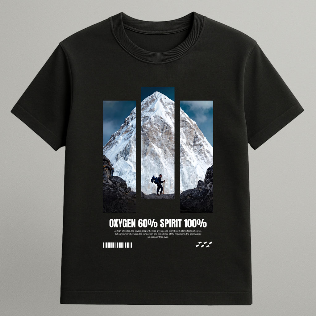 Oxygen 60% Spirit 100% T-shirt