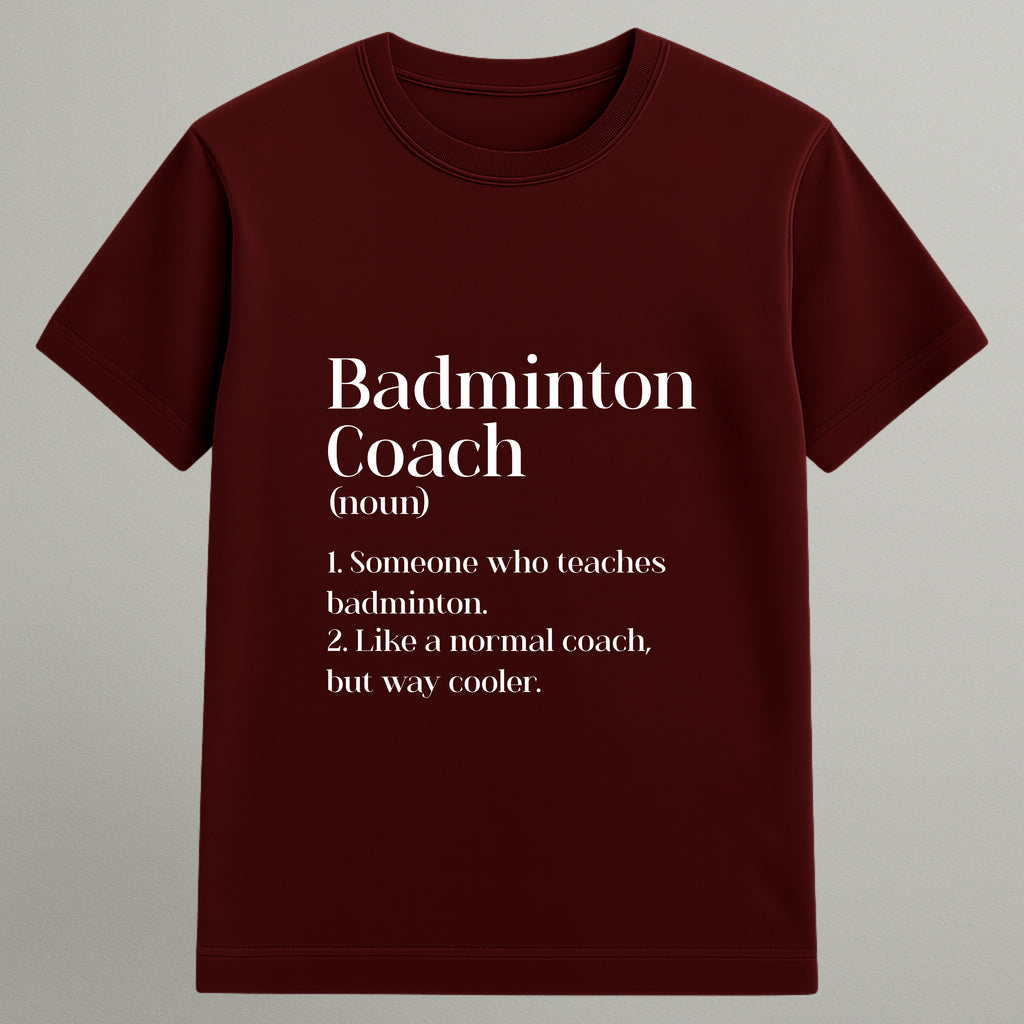 Badminton Coach T-shirt