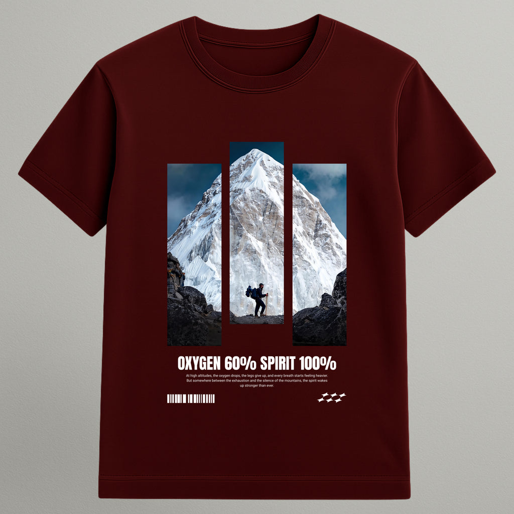 Oxygen 60% Spirit 100% T-shirt