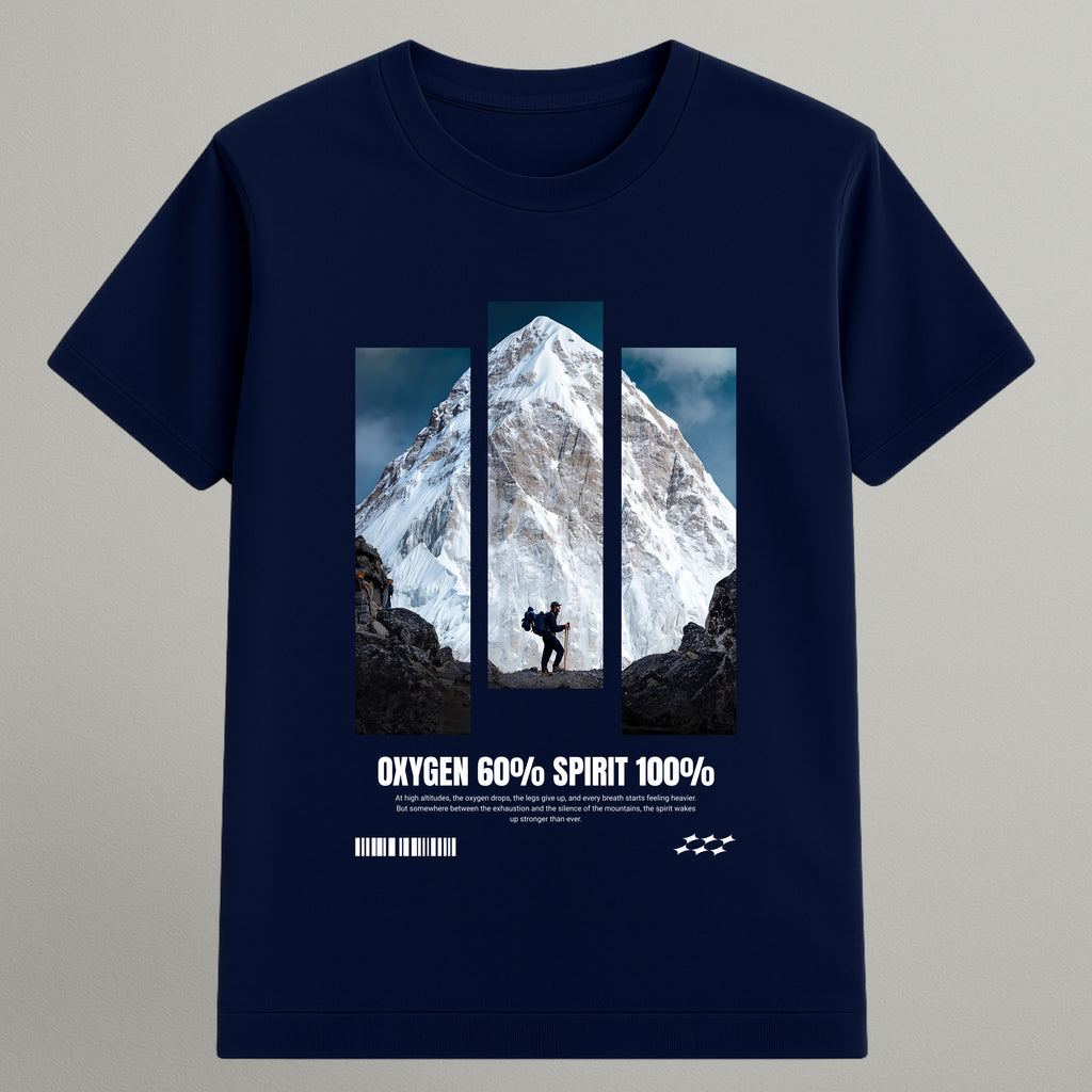 Oxygen 60% Spirit 100% T-shirt