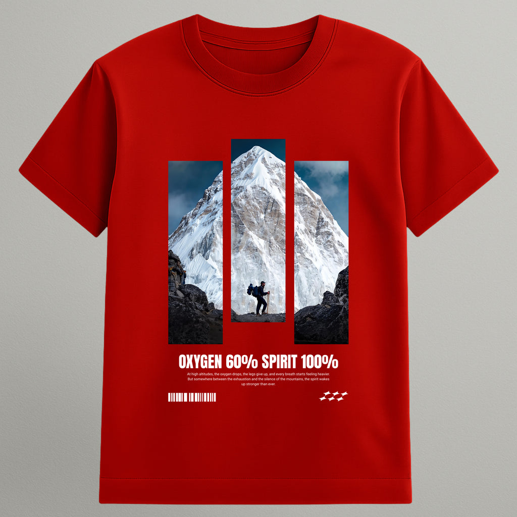 Oxygen 60% Spirit 100% T-shirt