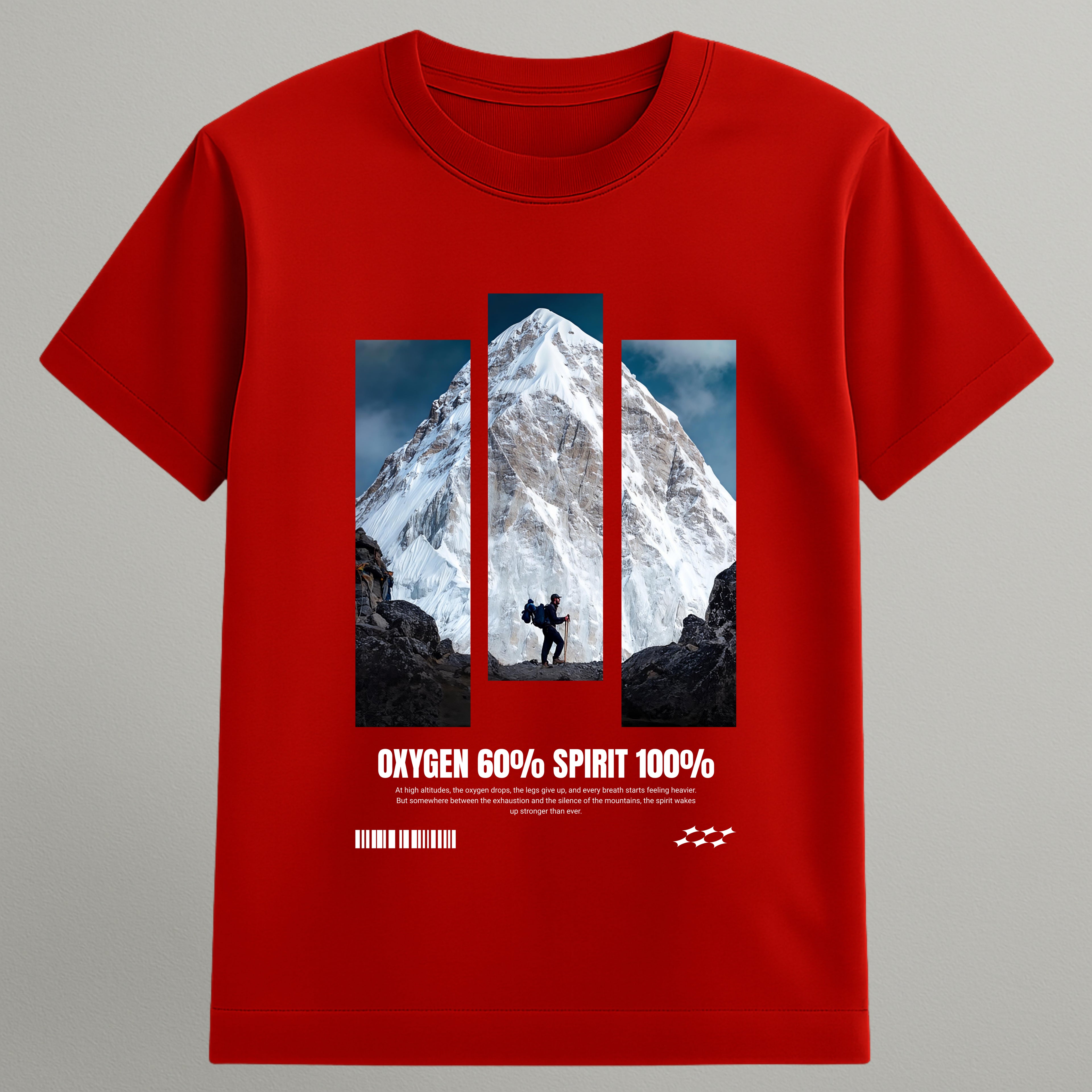 Oxygen 60% Spirit 100% T-shirt