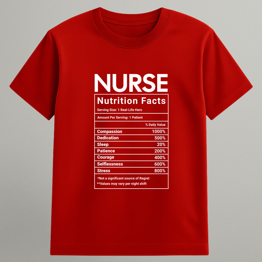 Nurse Nutrition Facts T-shirt
