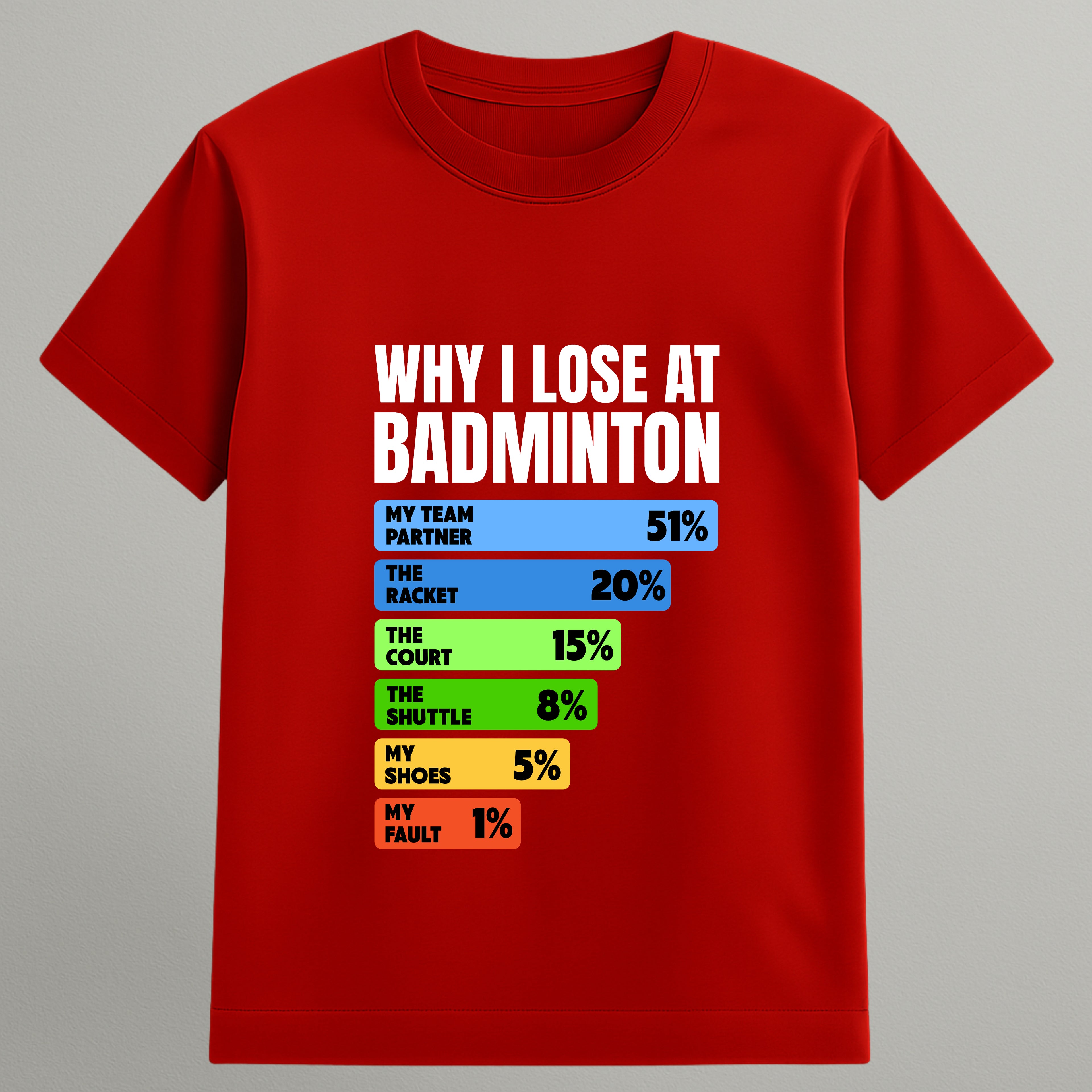 Why I Lose at Badminton T-shirt