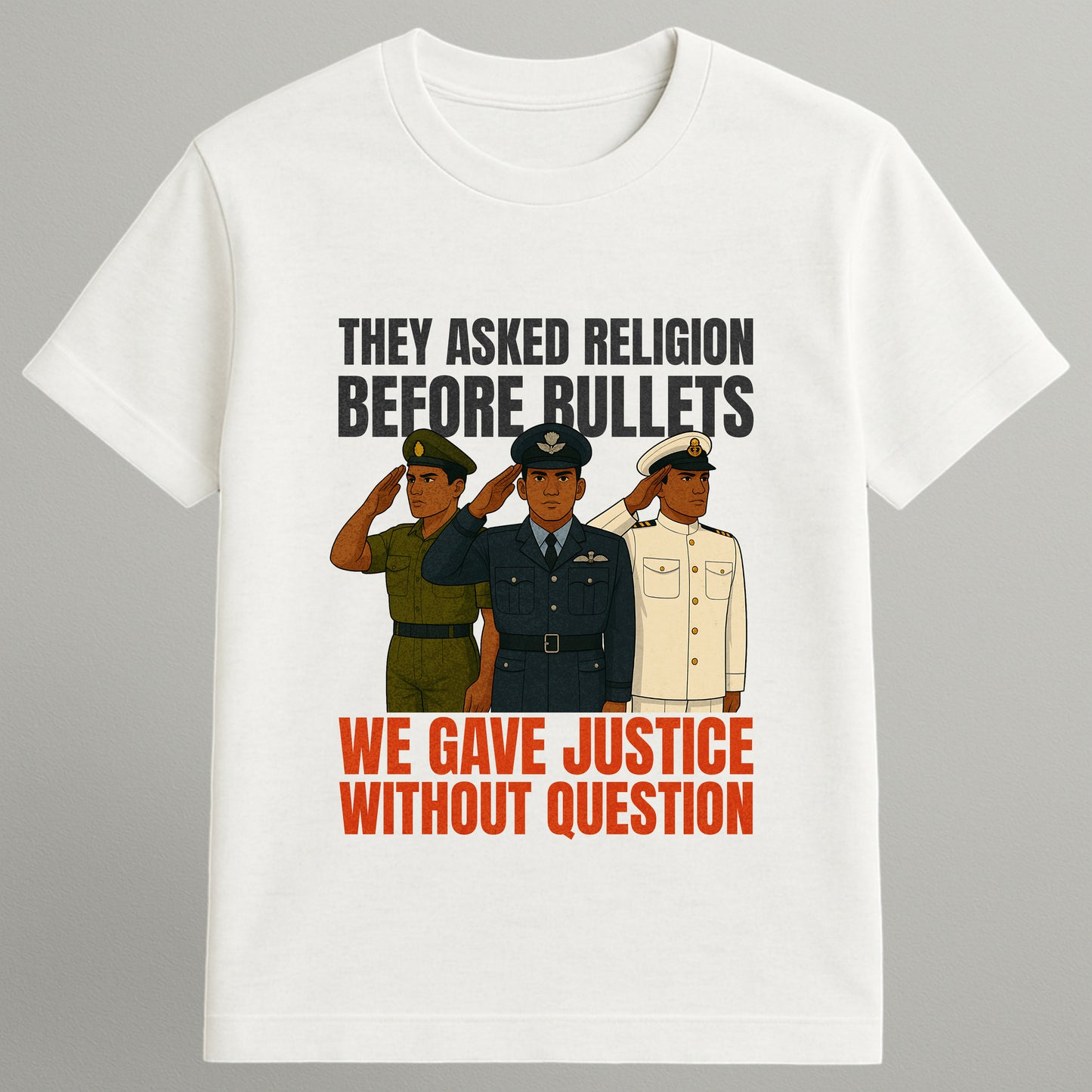 Justice Without Question T-shirt