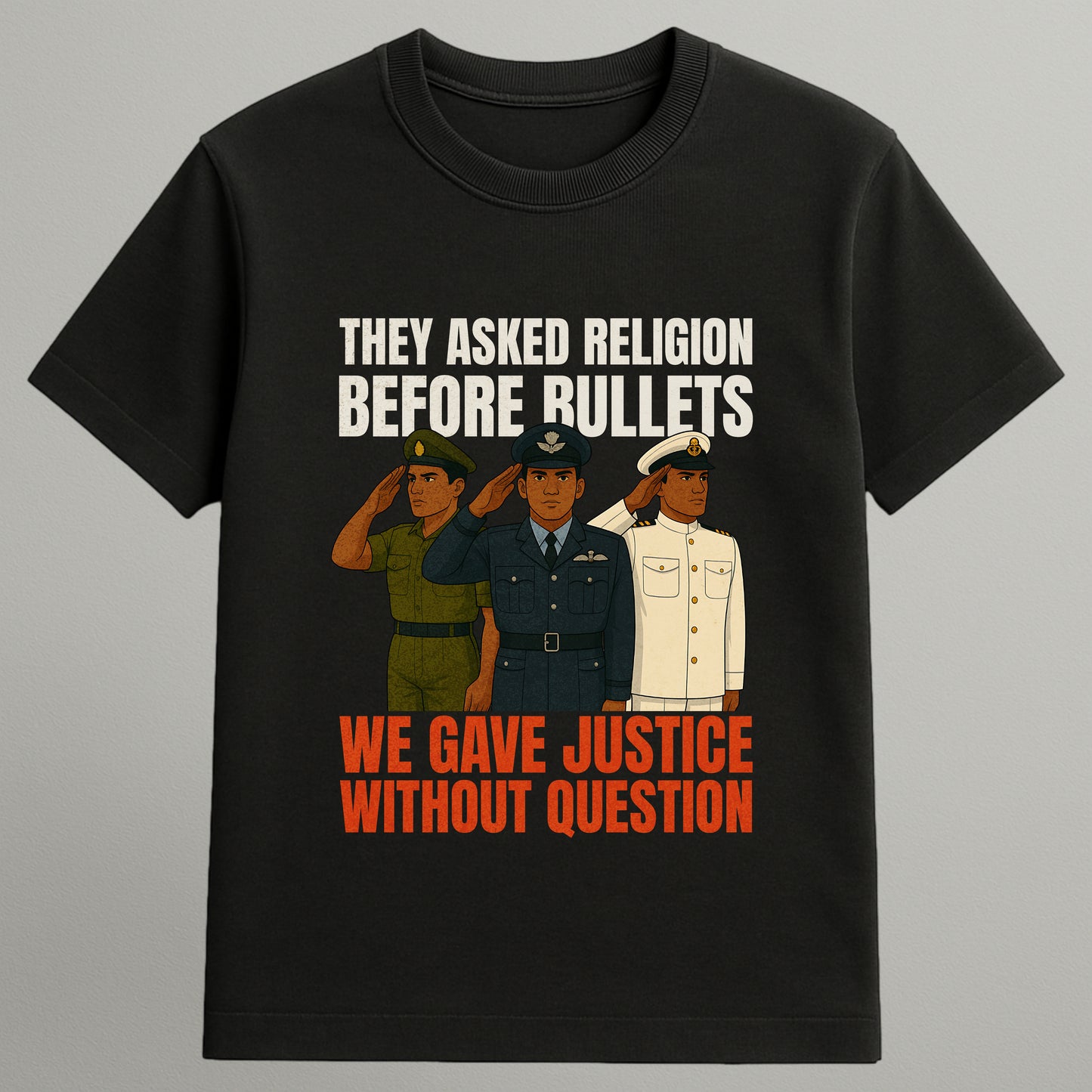 Justice Without Question T-shirt